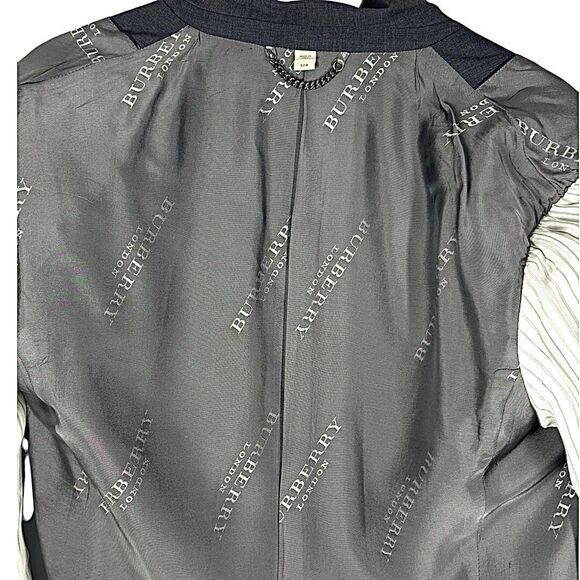 Burberry London Men’s Gray Wool Blazer 2-Button Size 42 US / 52 EU Classic Fit - Picture 8 of 13
